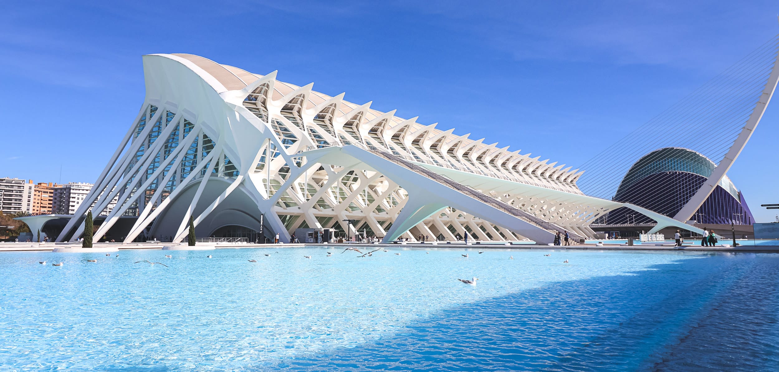Valencia city architecture with Modernista buildings in a prime central district